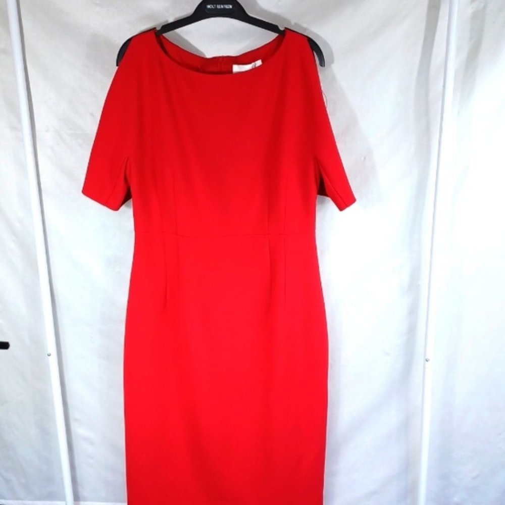 Hugo Boss Dintala Cold Shoulder Sheath Dress